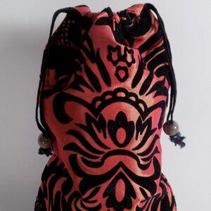 Handmade Large Dice Bag Pouch 7.5 x 5" Renaissance Medieval Faire Trinket DnD